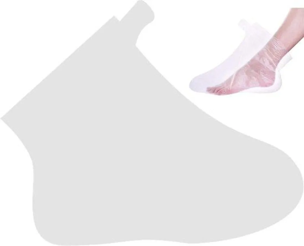 200 Chaussettes en Plastique pour Bain de Paraffine et Soin des Pieds