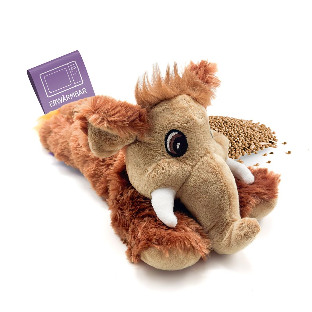 Habibi Plush Classic Wärmetier Mammut Kuscheltier Produktbild 
