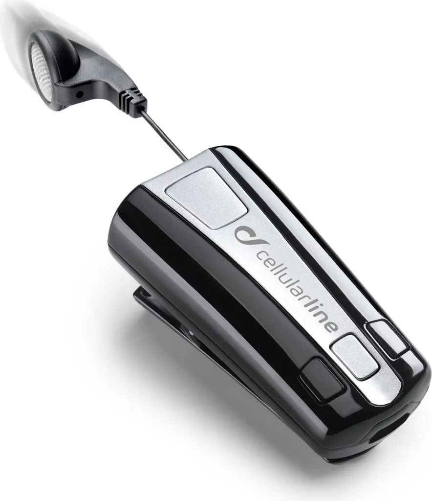 Cellularline Roller Clip Classic Oreillette Bluetooth Mono à Clip Noir