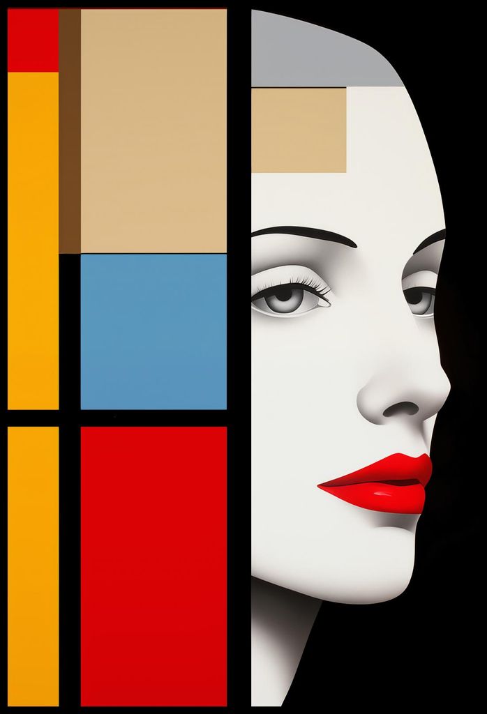 Plakat 61x90,5cm Geometrischer Blick in die Ferne