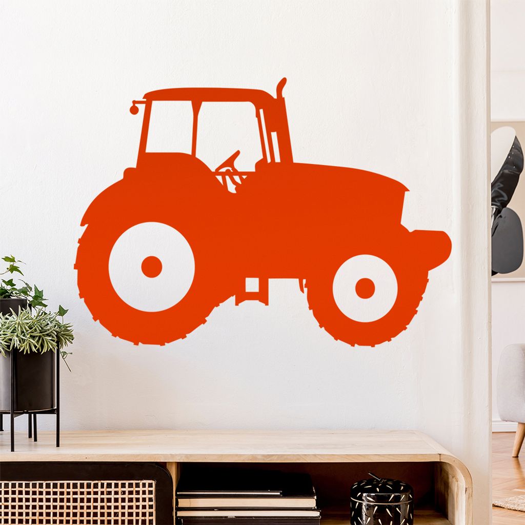 Landwirt Traktor Fahrzeug Wandtattoo Wandaufkleber Wall Sticker - Dekoration, Küche, Wohnzimmer, Schlafzimmer, Badezimmer