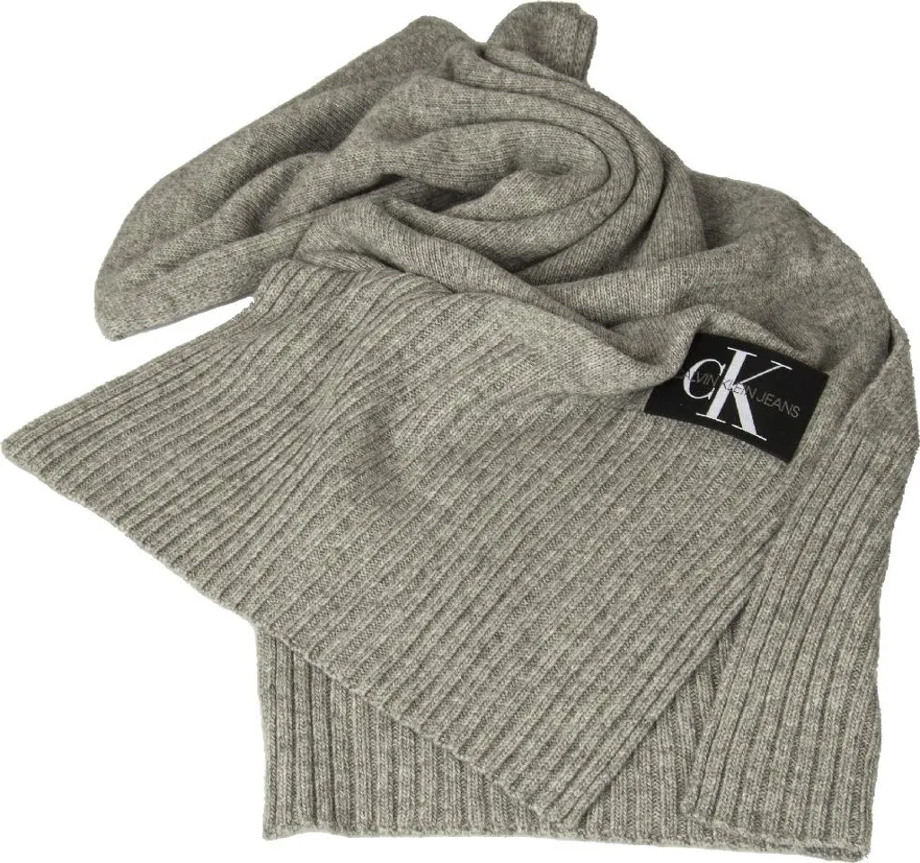 Écharpe d'hiver longue en laine et cachemire douce Calvin Klein Unica