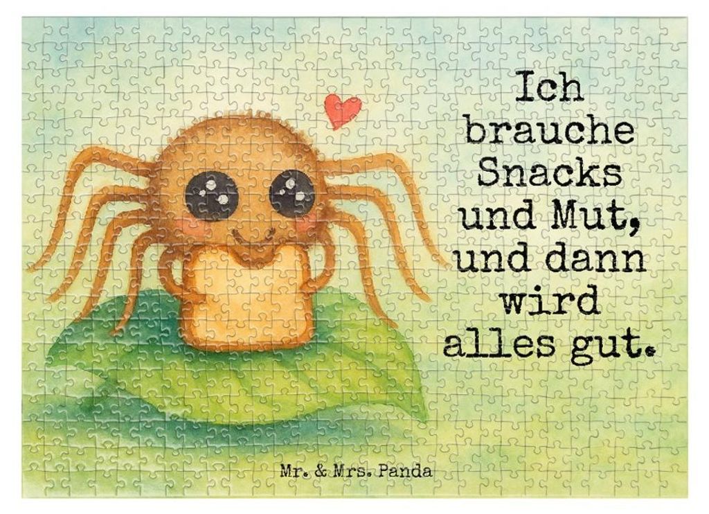Mr. & Mrs. Panda Puzzle Spinne Agathe Sandwich Design 551 Teile - Weiß - Geschenk, Hungrig, 300, Alles Wird gut, Lebensfreude, 1500, Glück, 500, ...