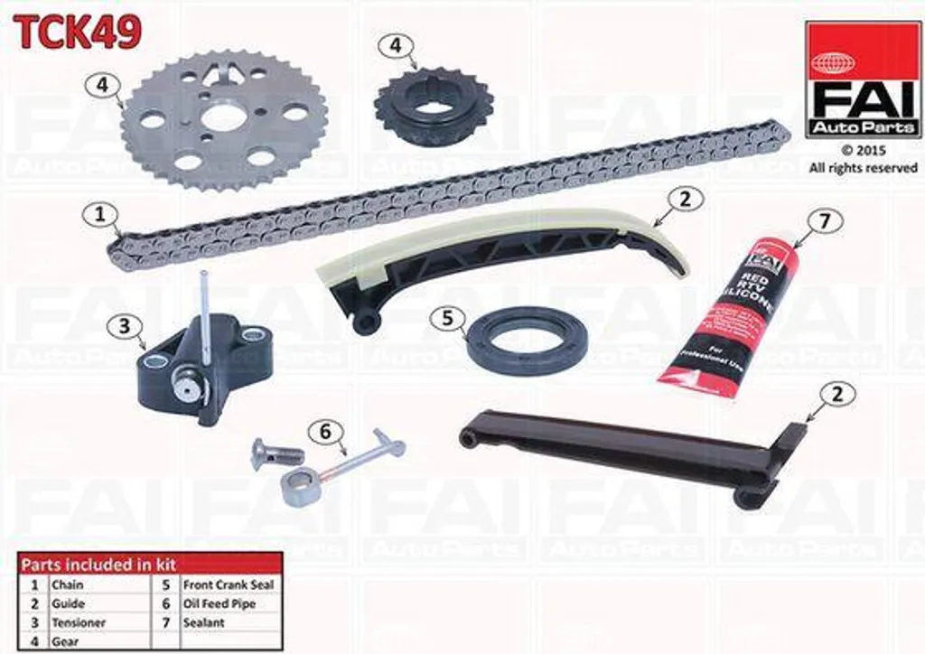 Kit de distribution TCK49 pour City-Coupe et Fortwo référence 6609970094