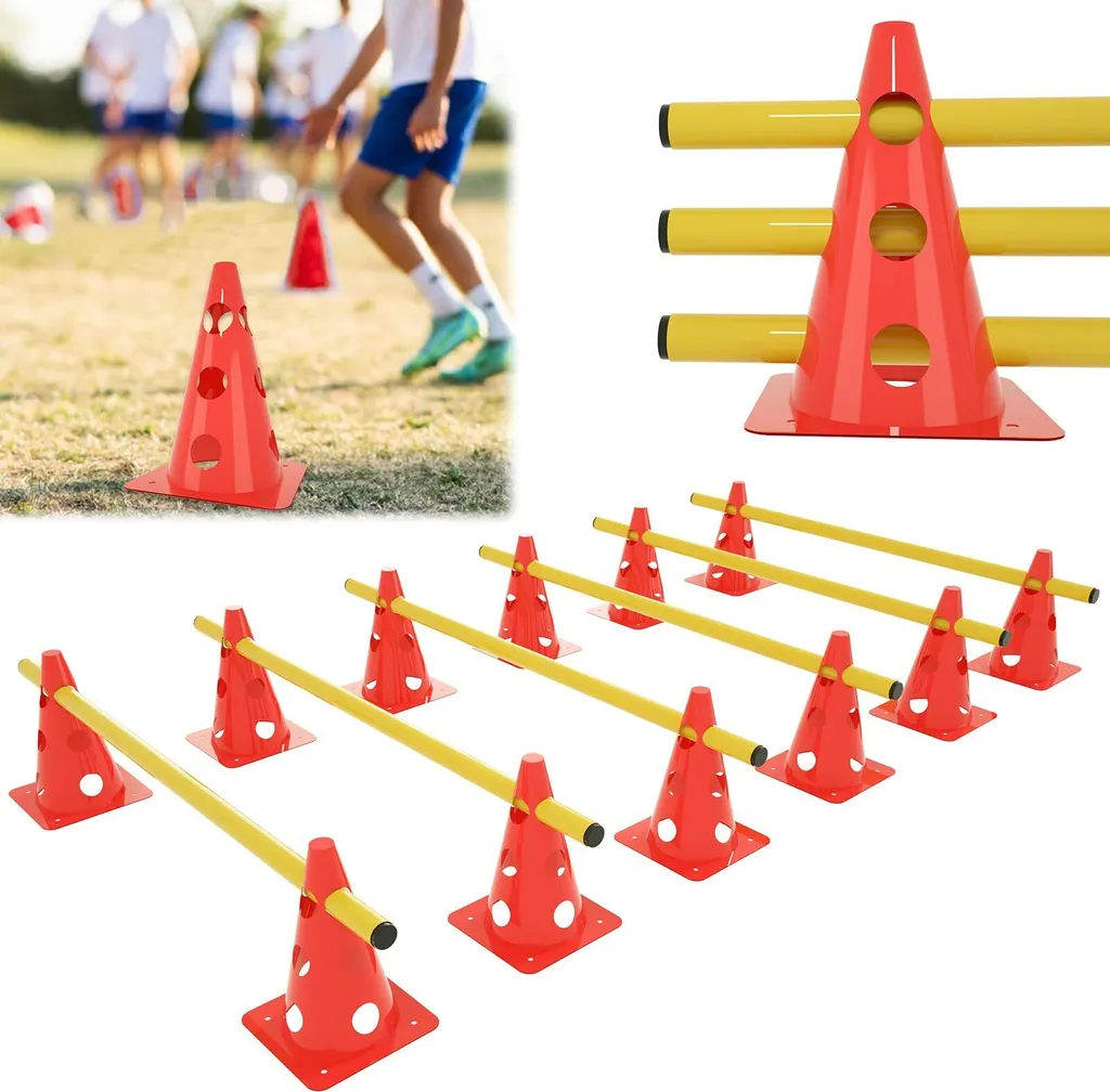 Haies de Sport Anti-Chute et Réglables pour Coordination et Vitesse