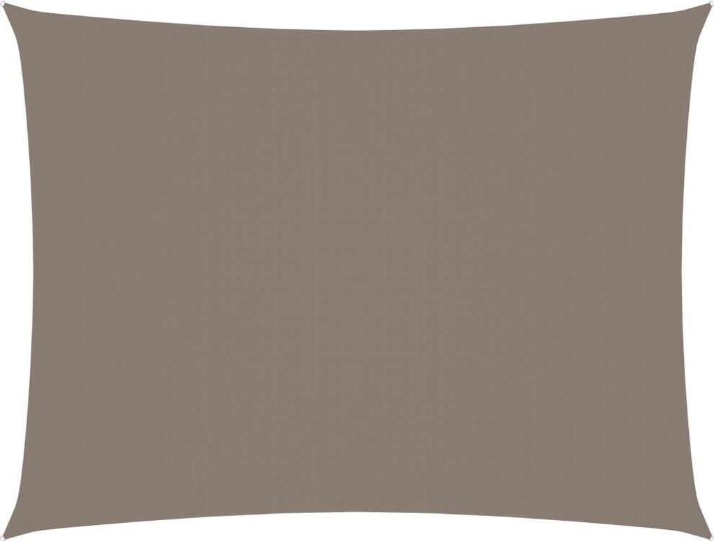 The Living Store Sonnensegel Oxford-Gewebe Rechteckig 2,5x3,5 m Taupe