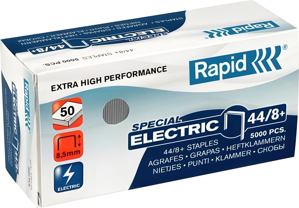 Rapid - Staples 44/8+ Galv Super Strong 5000st | Schachtel Produktbild 