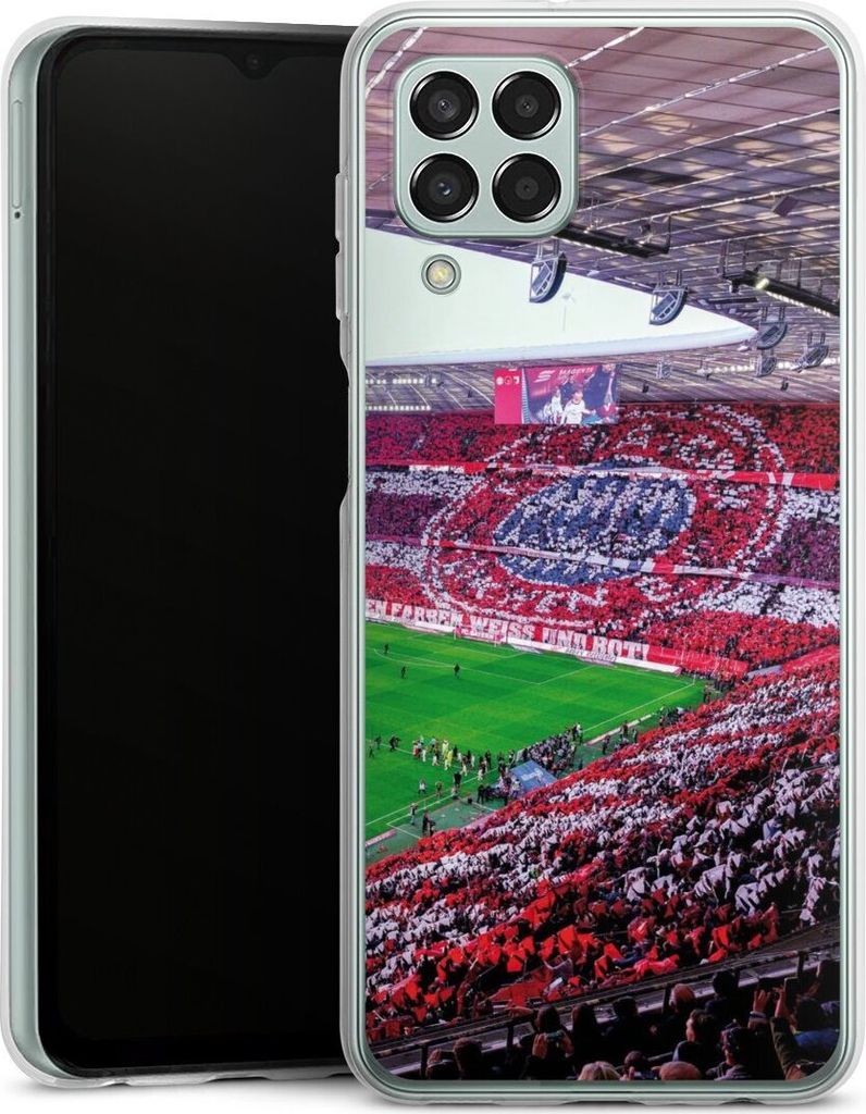 DeinDesign Handyhülle für Samsung Galaxy M33 5G Silikon Hülle Case Smartphone Schutzhülle FC Bayern München FCB Stadion