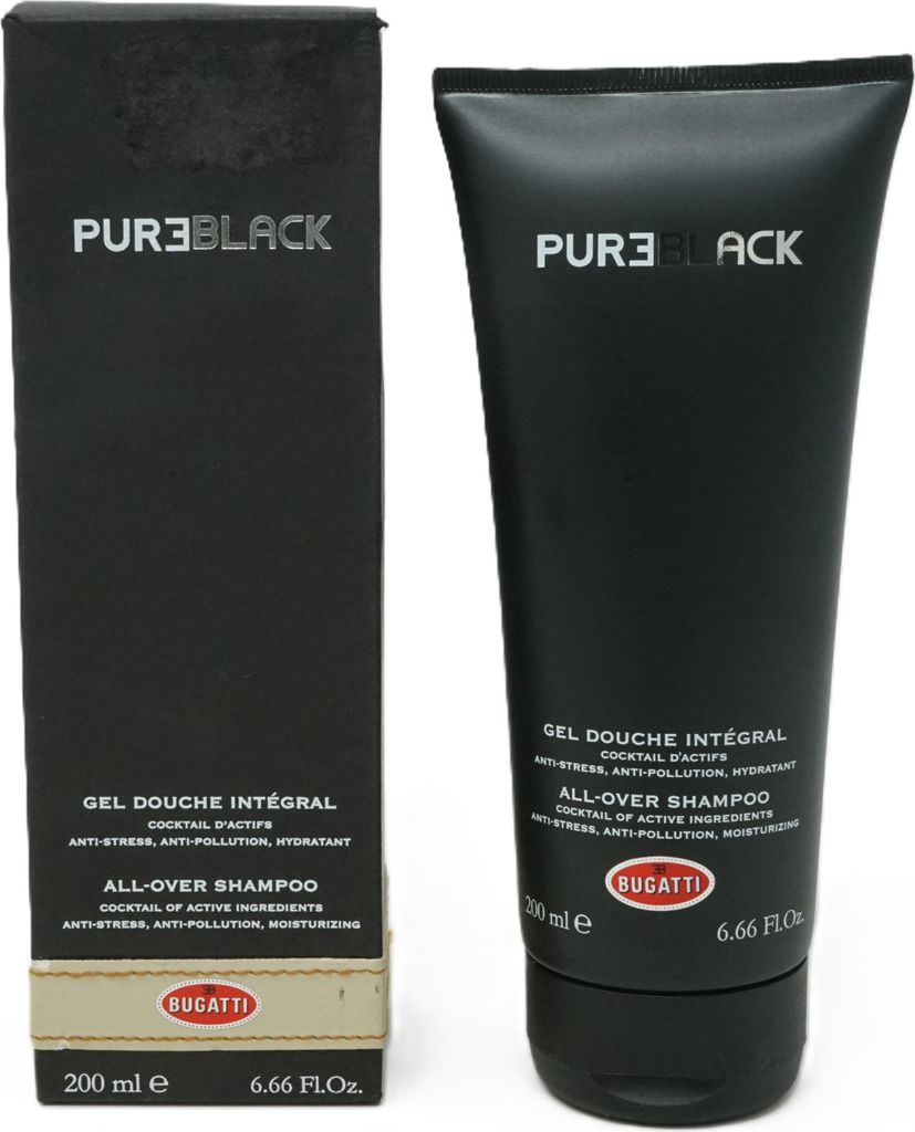Bugatti Pure Black All-Over Shampoo 200 ml
