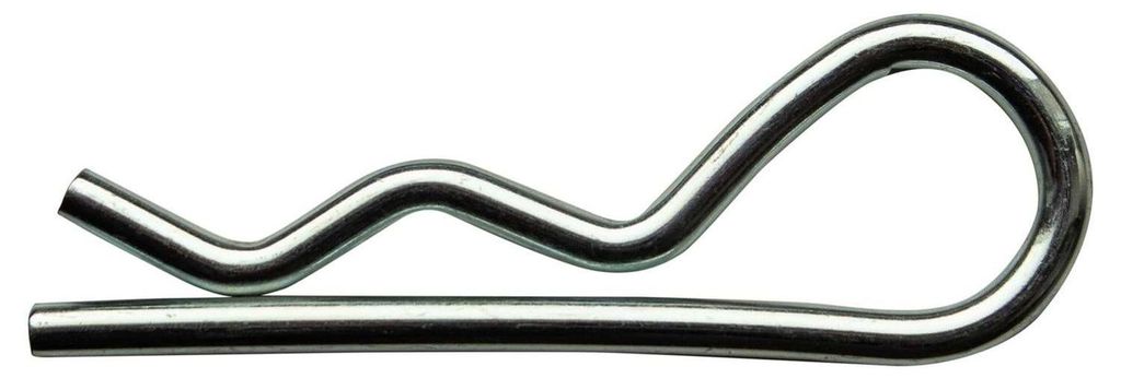 DROMET Sicherheitsnadel Landwirtschaft 4 mm Federstecker 65 mm, Splint verzinkt für Traktor, Pflug, Heuwender und Anhänger