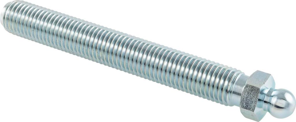 Fath Gewindestange M16x150mm für Gelenkstellfuß metrisch Kugel 15 - Maschinenfuß, Stahl verzinkt - 10 Stück