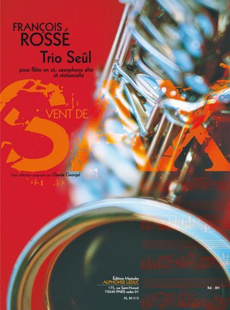 Trio Seul pour flute, saxophone alto etvioloncelle