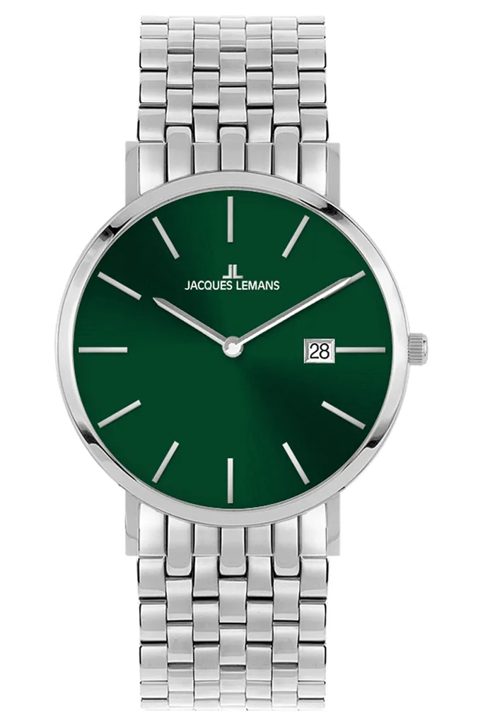 Orologio Uomo Jacques Lemans Nizza 1-2171I Quadrante Verde Sunray