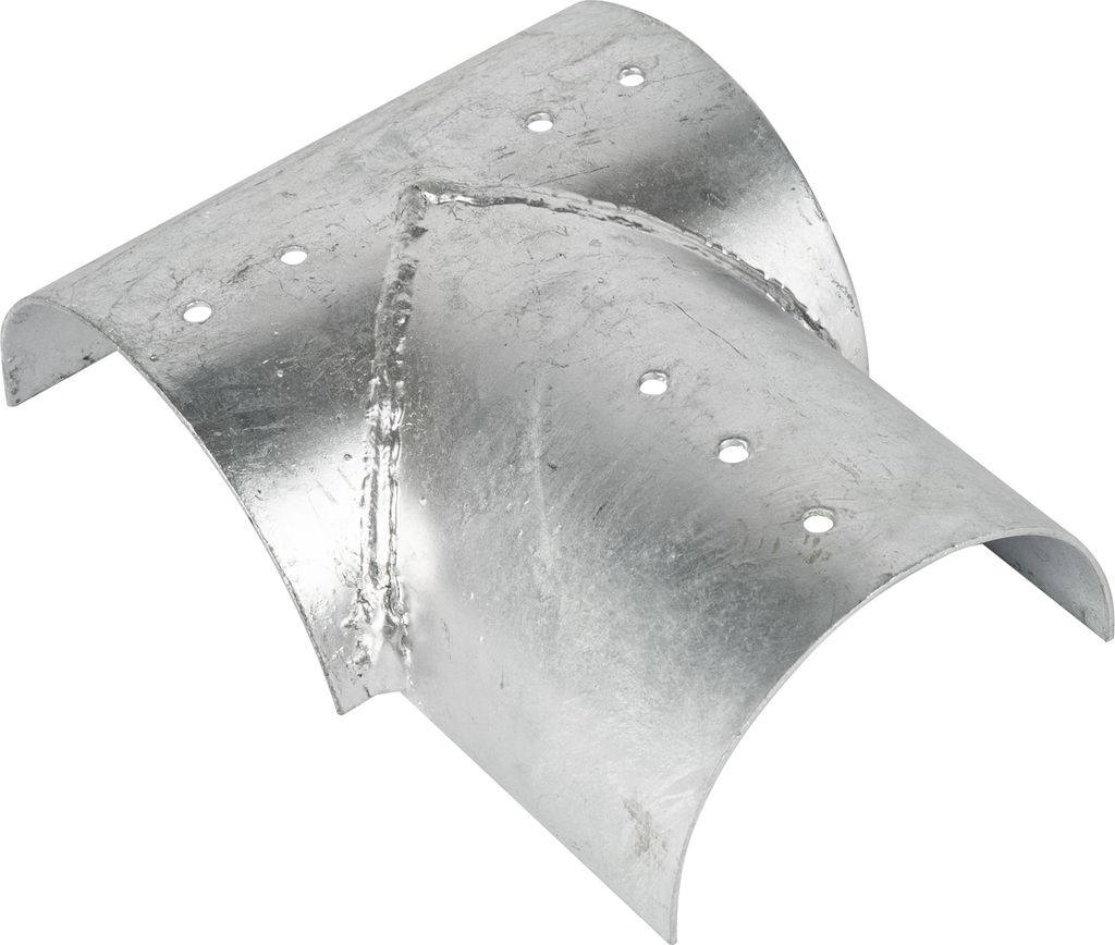 Pièce de jonction triple 120 mm pour poteaux ronds - Par Image du produit 