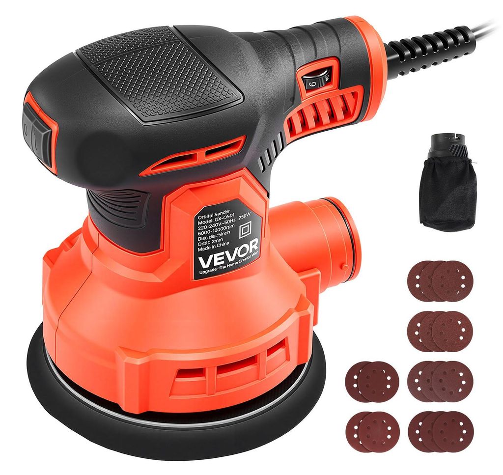 VEVOR Levigatrice Rotorbitale da 127 mm, 250 W, con Cavo Immagine del prodotto 
