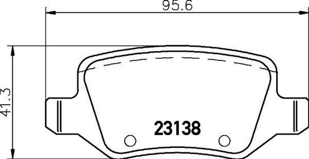 HELLA 8DB 355 012-131 - OE 1694200420 Bremsbeläge für A-Klasse (W169), B-Klasse (W245)