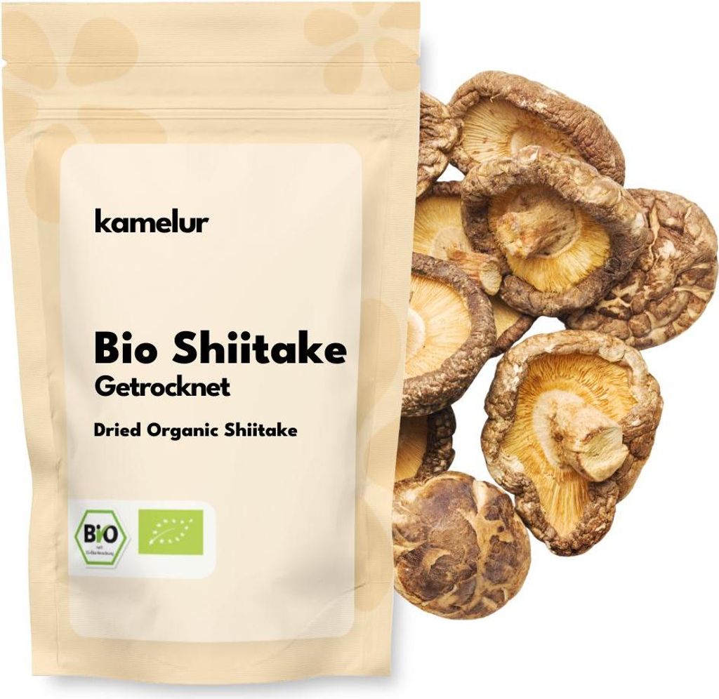 Kamelur® Bio Shiitake Pilze getrocknet 200 g Produktbild 