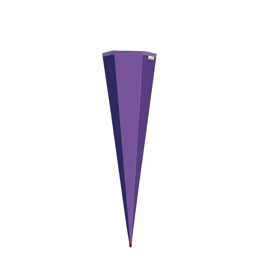Cornet Schultüte robuste 85cm lilas carré pour rentrée sans stress
