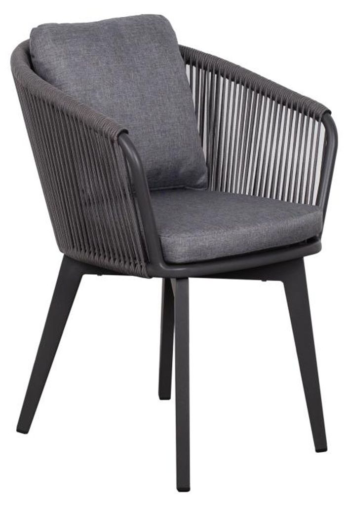 Brescia Diningsessel Rope 7 mm rund dark grey Produktbild 