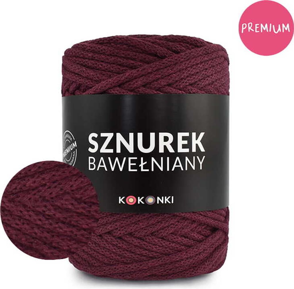 Makramee-Schnur aus Baumwolle PREMIUM by KOKONKI 5 mm/ Produktbild 