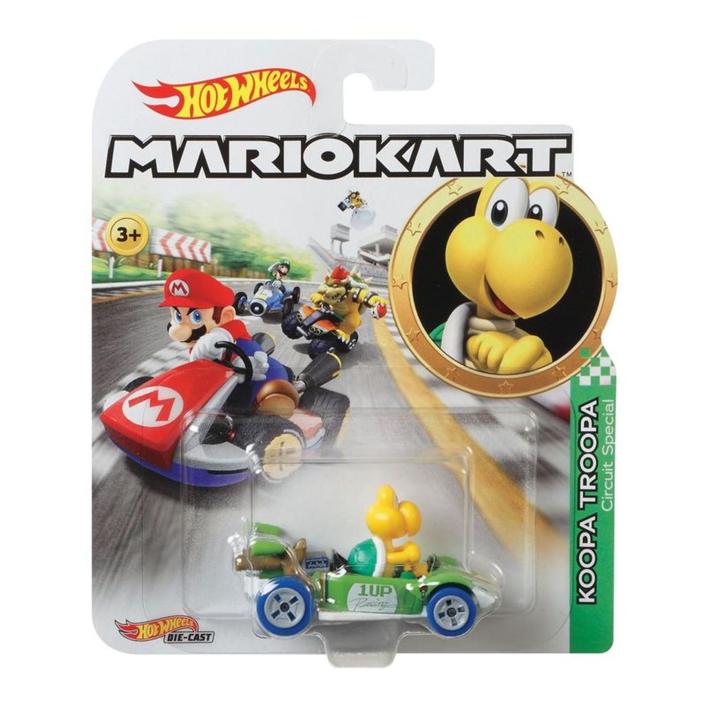 HOT WHEELS GGV85 Hot Wheels Mario Kart Replica 1:64 Die-Cast Koopa Troopa