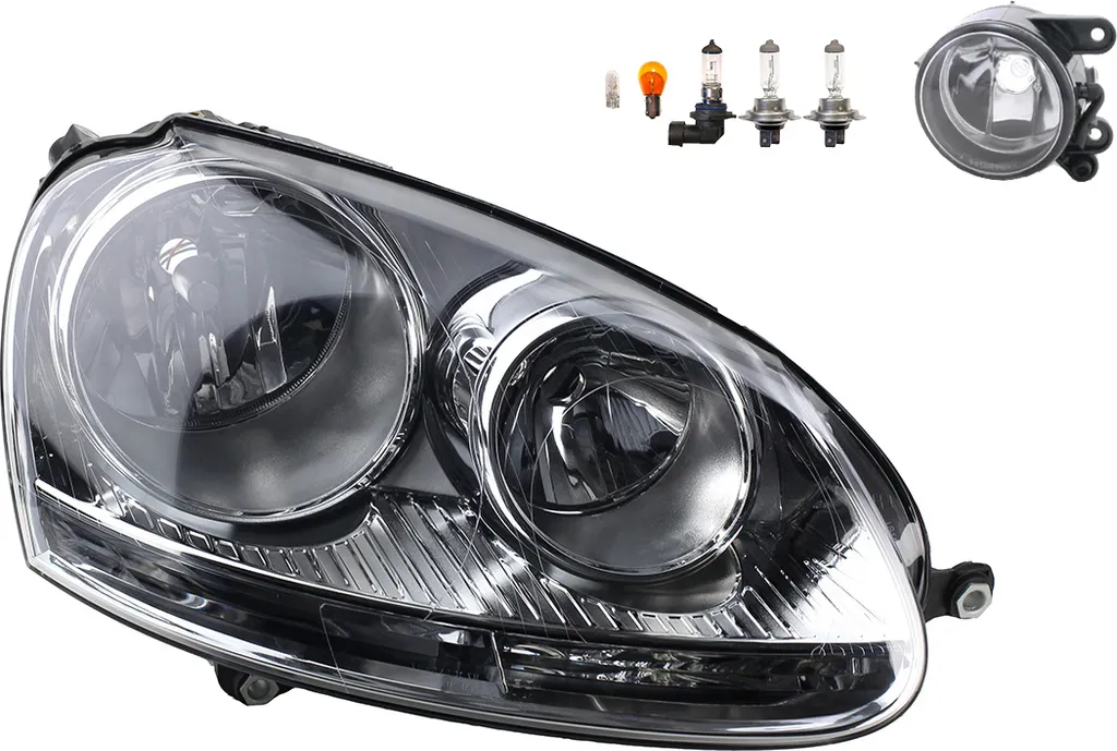Proiettore Destro Johns VW Golf 5 Look Cristallo H7 Fog Light 1K