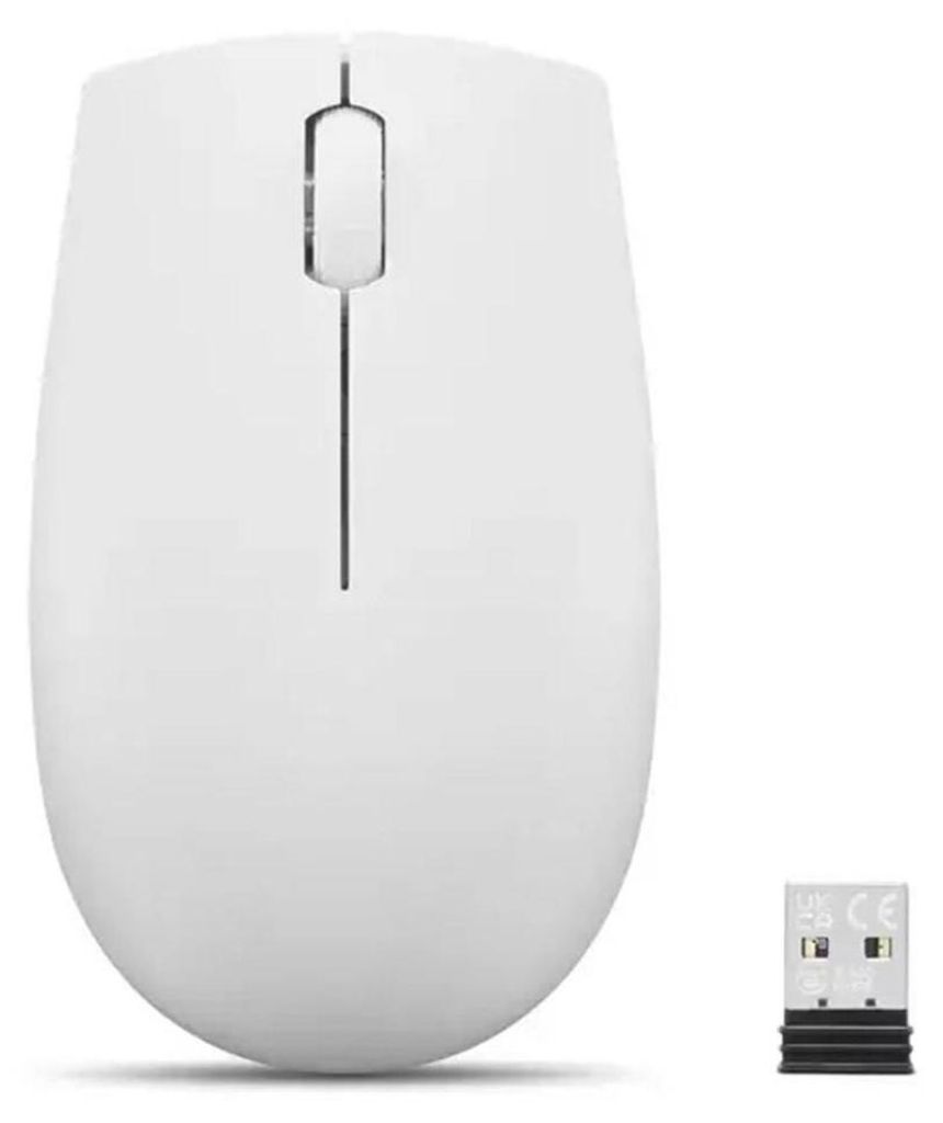 Lenovo 300 cloud grey Kabellose Maus Produktbild 