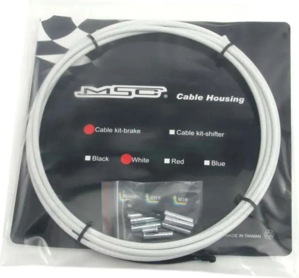 Kit Cavi Freno MSC Aramidici 3M Bianco 5mm - Frenata Potente e Precisa