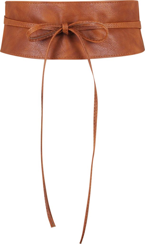 Damen Taillengürtel, breiter Wickelgürtel Obi Gürtel zum Schnüren Hüftgürtel Bindegürtel, Braun