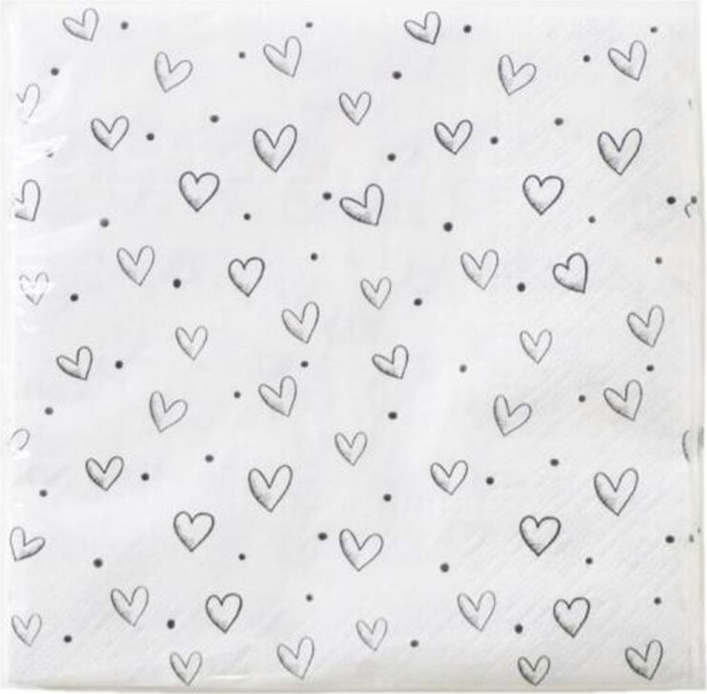 Servietten 20er 33x33cm 3lagig Papiertuch Einweg Dekoration Großpackung Wegwerf
