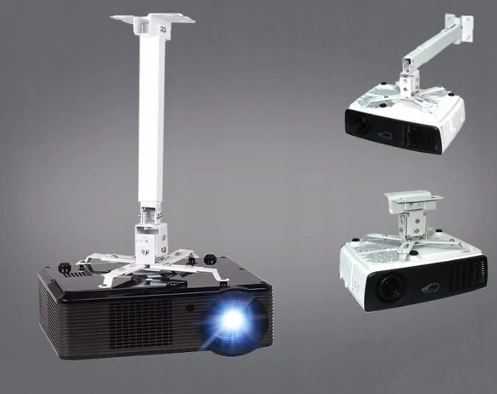 Support Projecteur Stable - Évitez les Vibrations - Fixation 25kg Blanc