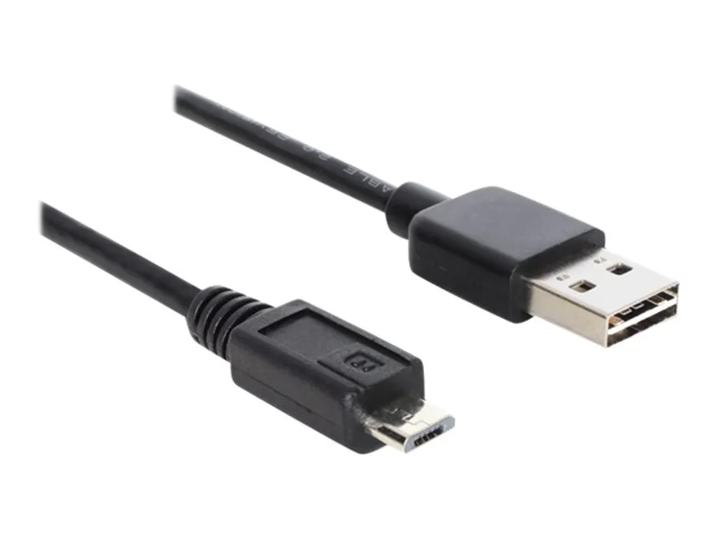 Câble Micro USB Delock 1m Connecteurs Robustes Transfert de Données 480 - 4