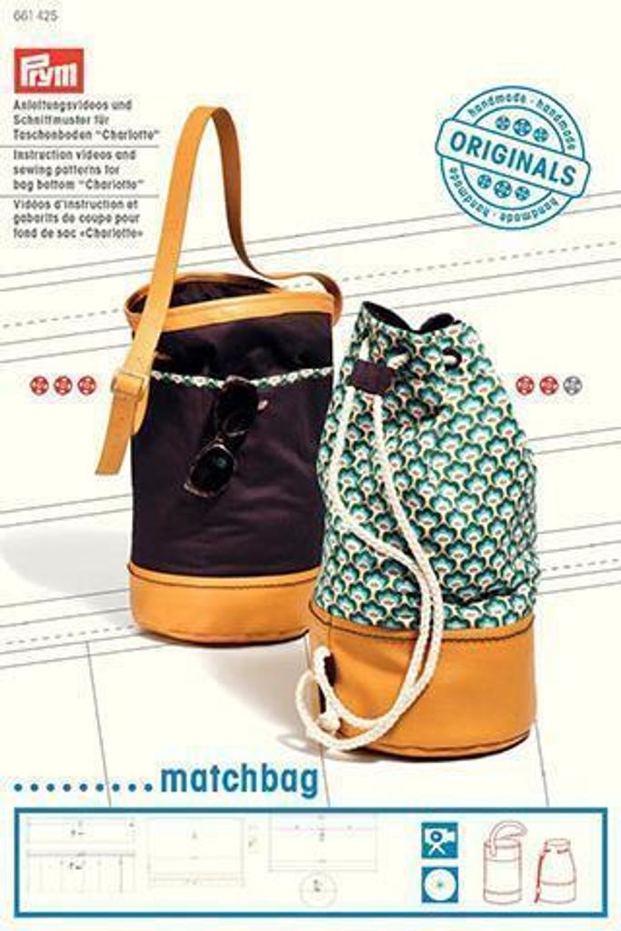 Prym Anleit.video & Schnittmust.f. Taschenbod. Charlotte Matchbag