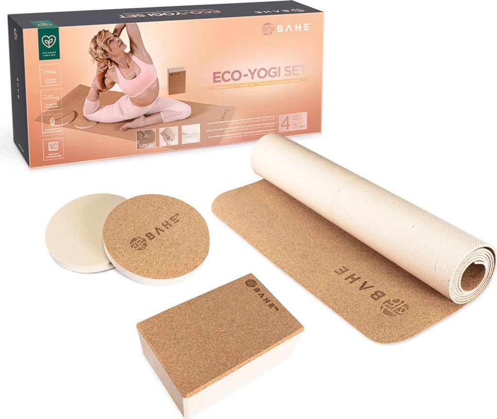 BAHE Eco-Yogi Yoga-Set 4 mm oat & cork
