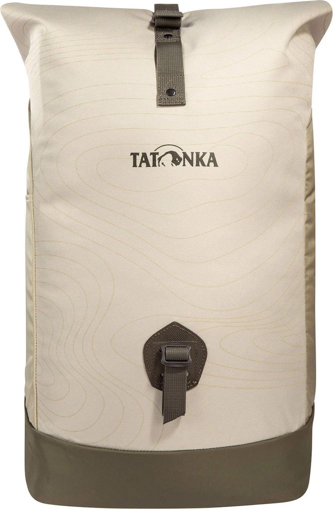 TATONKA Freizeitrucksack Rucksack mit Laptopfach Grip Rolltop Pack 25L Brown Rice Curve beige