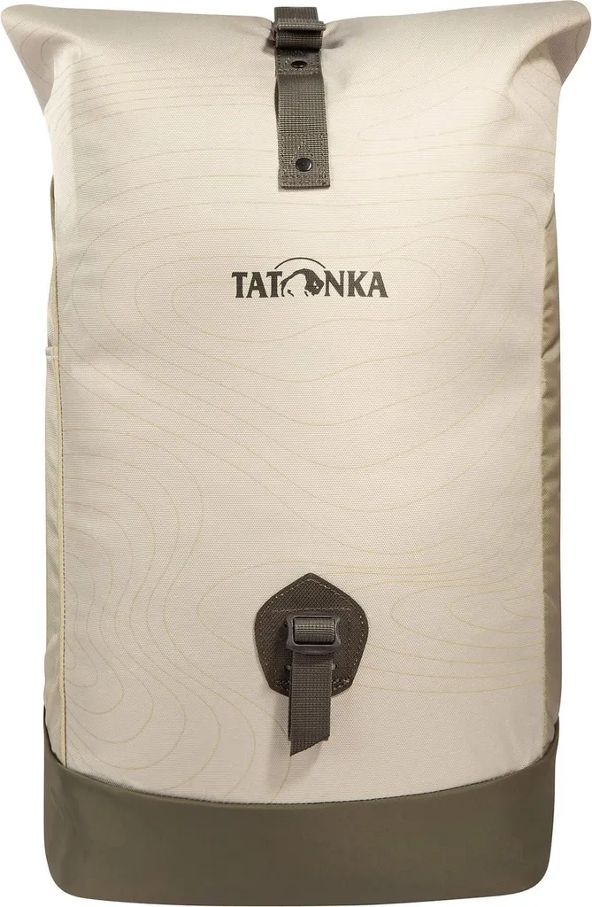 Sac à dos Tatonka 25L avec compartiment PC - Style Rolltop beige Curve