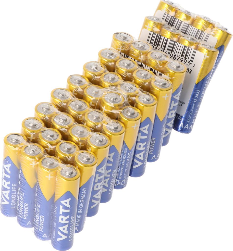 Varta Batterie Alcaline Micro Longlife Power AAA LR03 - Immagine del prodotto 