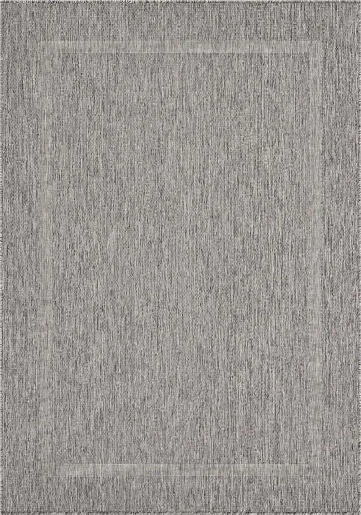 Tapis de Couloir Gris 80x150cm Relax Tranqua Idéal Cuisine et Patio