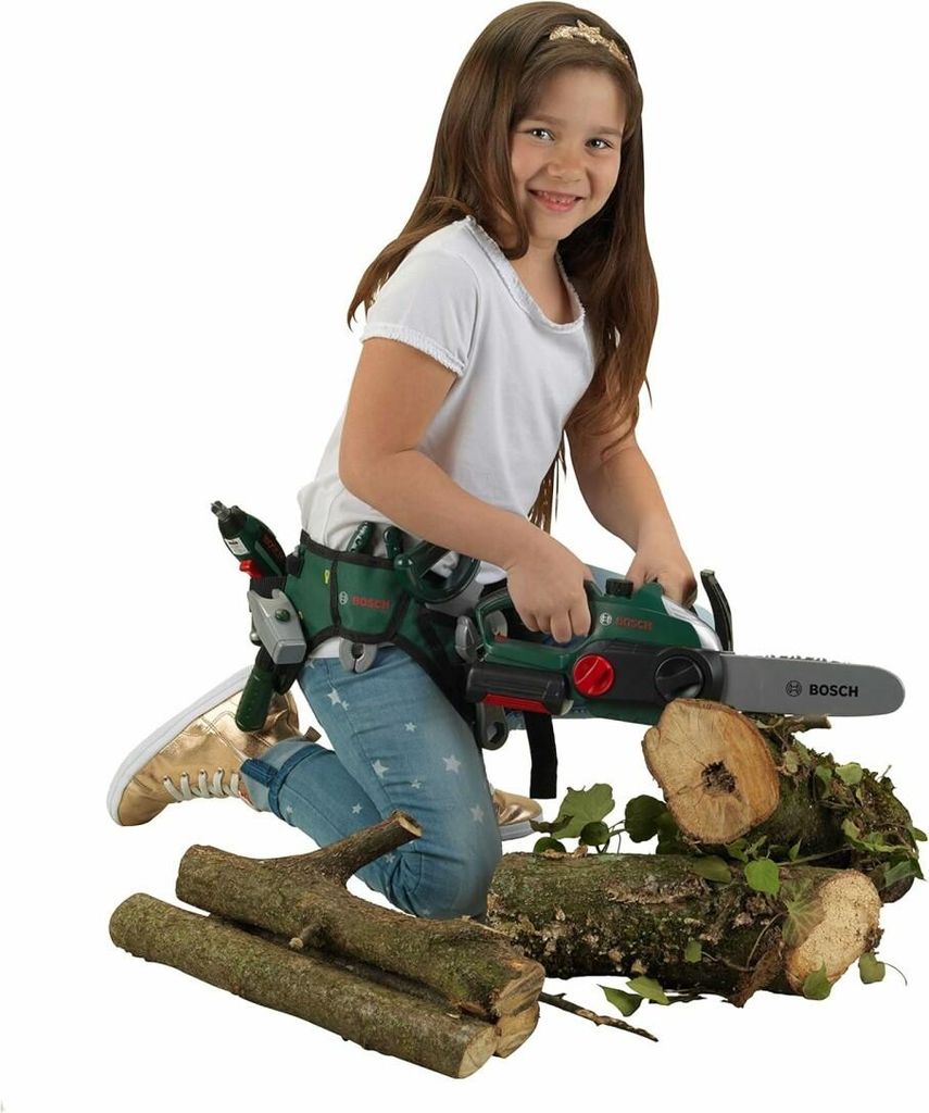 Theo Klein 8532 Bosch Kettensäge mit Zubehör & 8300 Bosch Ixolino