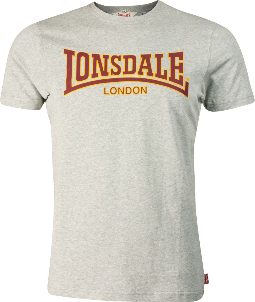T-shirt uomo slim fit CLASSIC Marl Grey M Lonsdale Immagine del prodotto 
