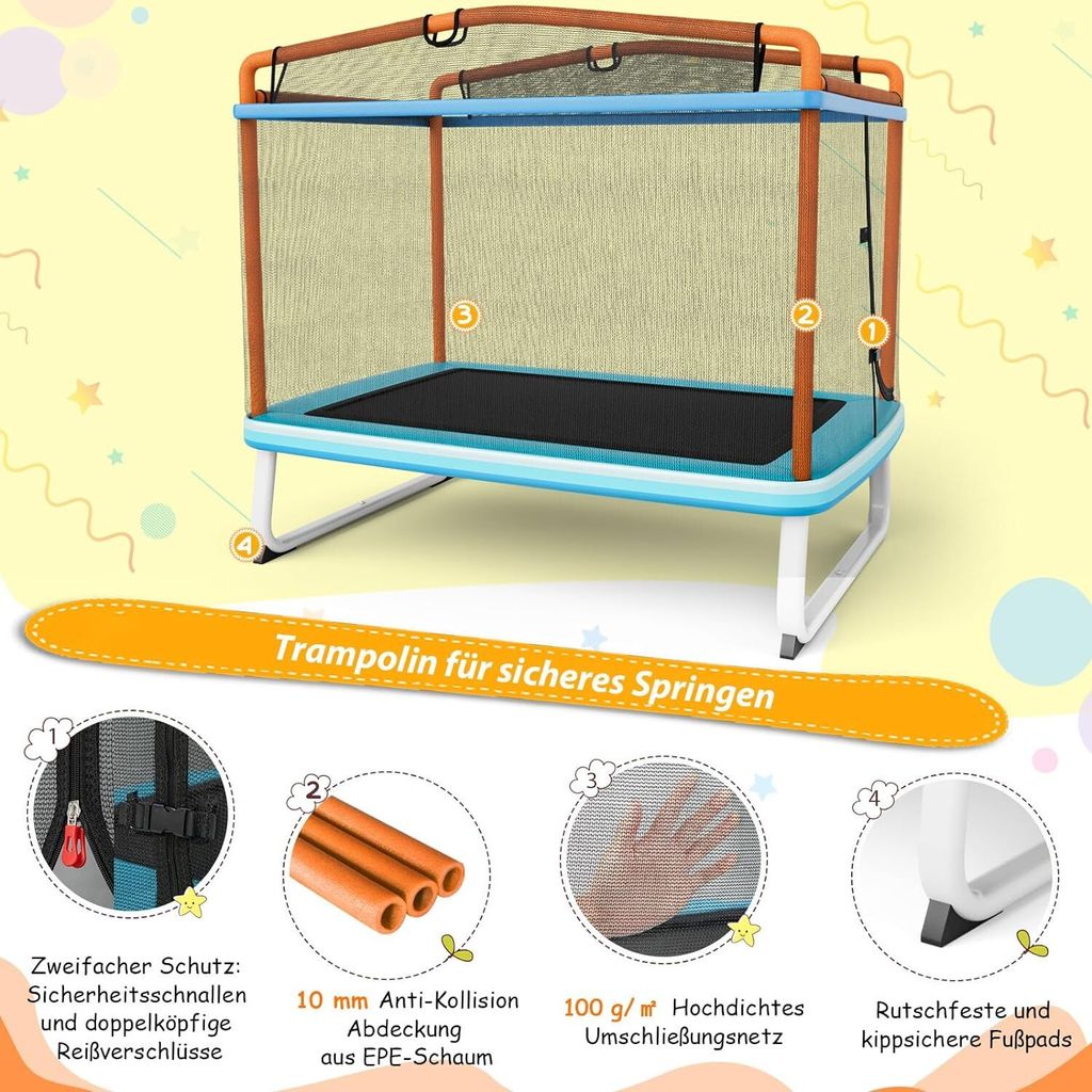 COSTWAY 3 v 1 detská trampolína, záhradná trampolína Obrázok produktu 5