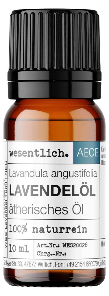 Lavendelöl (10ml) - naturreines, ätherisches Öl von wesentlich.