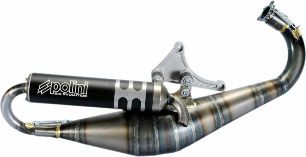 Pot Polini Big Evo 70cc TWD avec Silencieux Noir pour Piaggio Racing