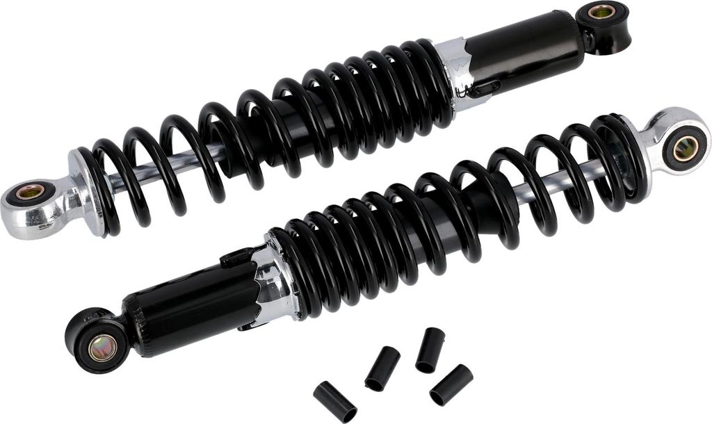 Set: Federbeine,hinten,verstellbar , schwarz/chrom, Länge: Produktbild 