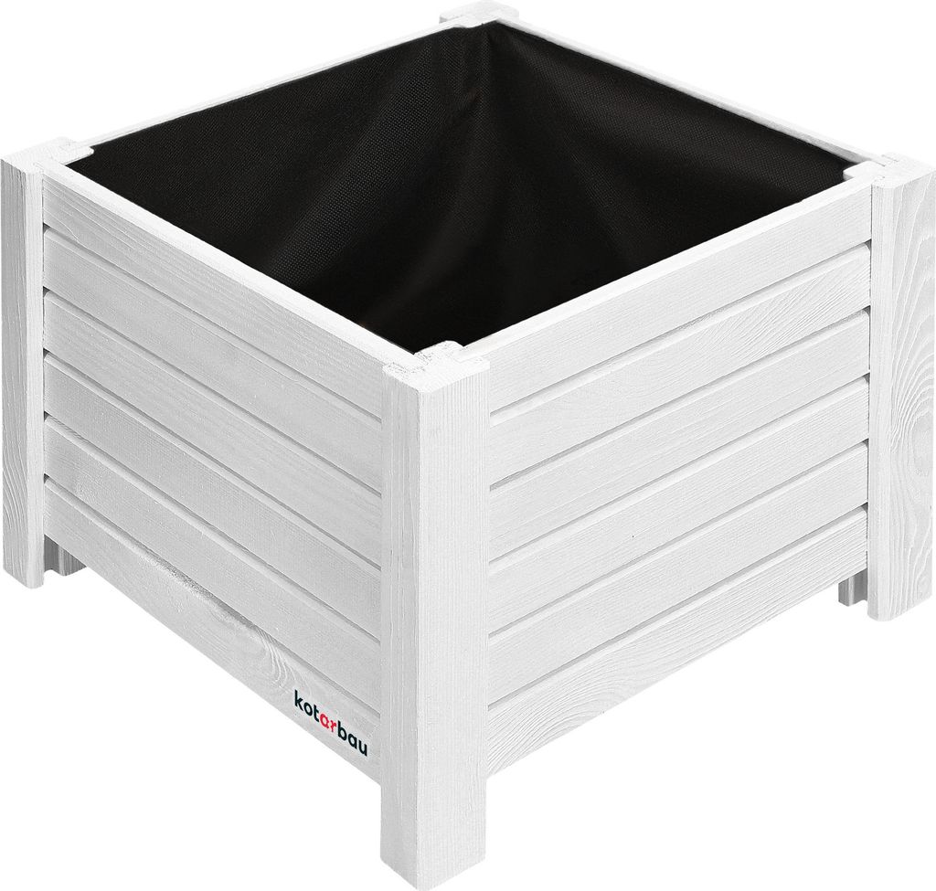 KOTARBAU® Holzblumentopf 38x38x30cm Blumenkasten Produktbild 