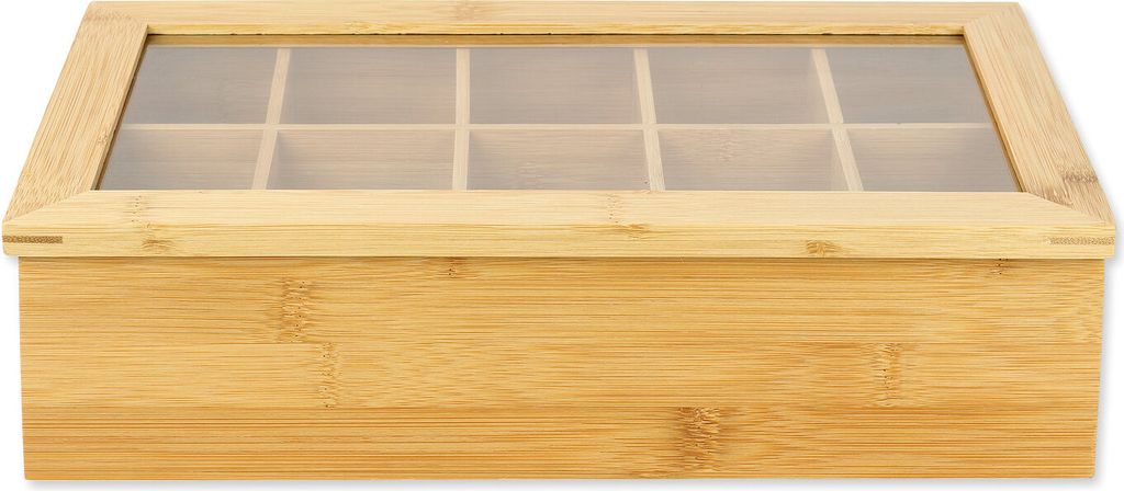 Schramm® Teebox aus Bambus Tee Box Deckel 36x20x9cm mit 10 Produktbild 3