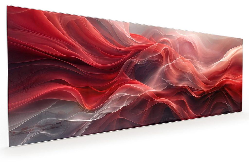Küchenrückwand Spritzschutz Glas mit Motiv Abstrakte Wellen 40 x 40 cm