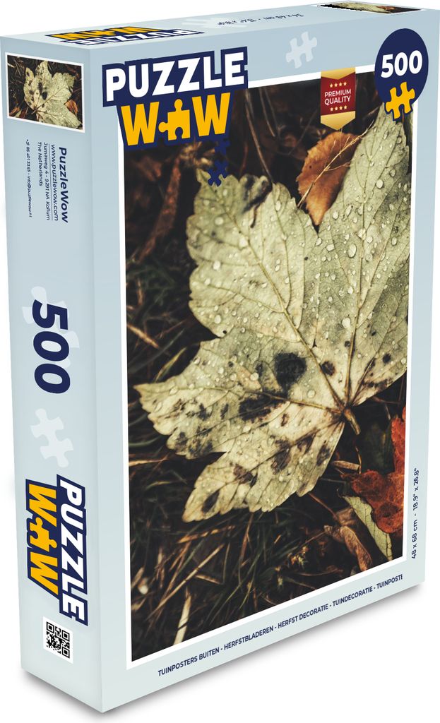 MuchoWow Puzzle 500 Teile Herbstblätter - Herbst - Jahreszeiten - Natur - Denken - Spiel - Toy
