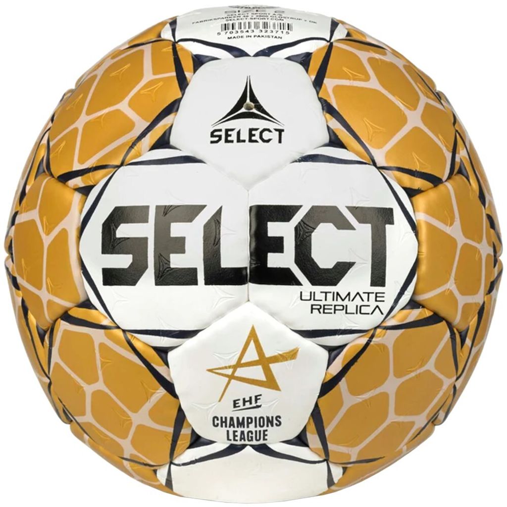 SELECT Handball Replica EHF Champions League v23 , weiss gold, Größe 3
