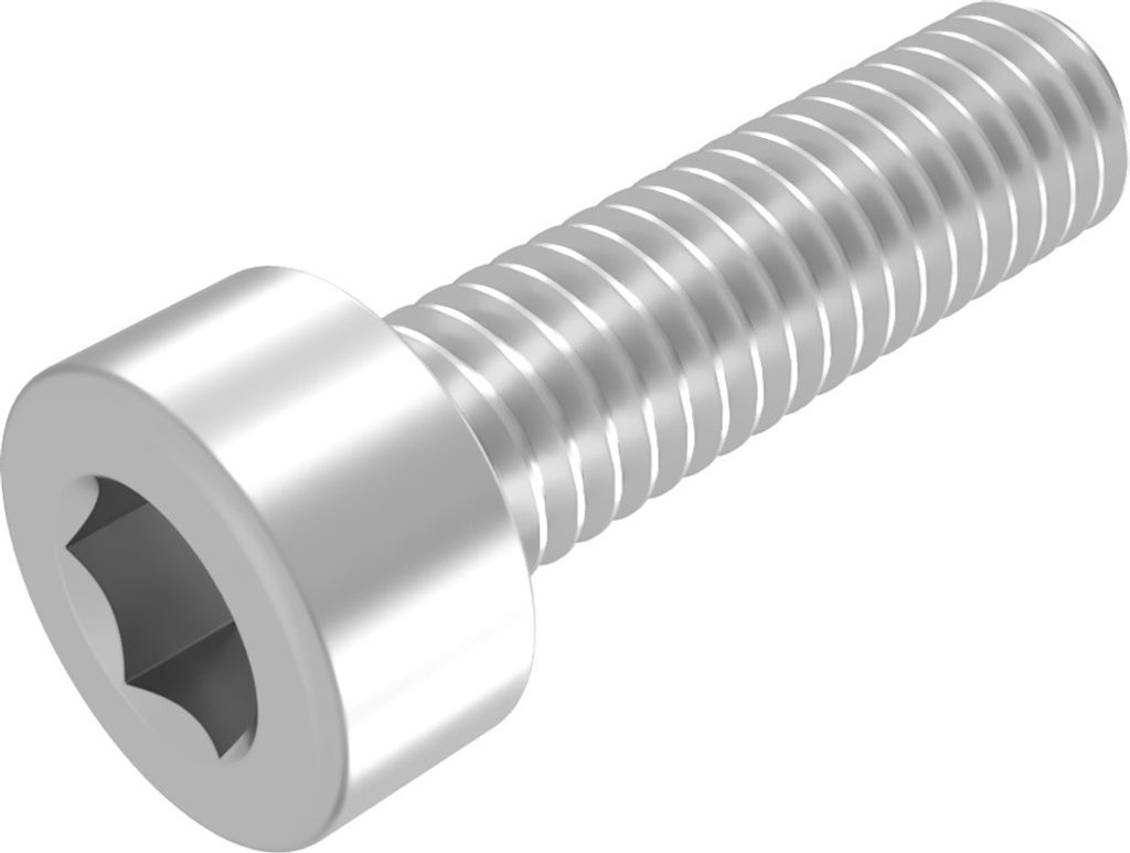 SECCARO Zylinderschraube M6 x 22 mm, Edelstahl V2A VA A2, DIN 912 / ISO 4762, Innensechskant, Vollgewinde, 20 Stück
